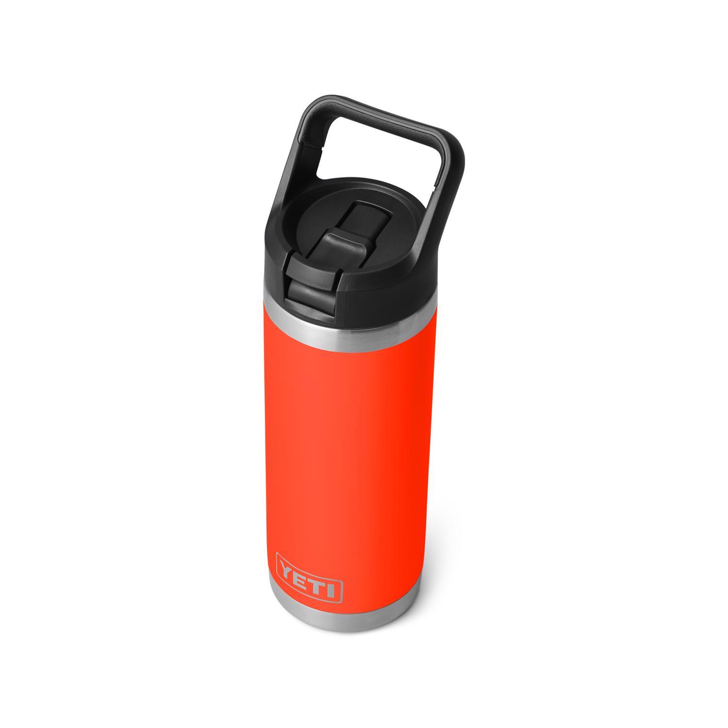 YETI Rambler 18 oz Solar Flare BPA Free Bottle with Straw Cap