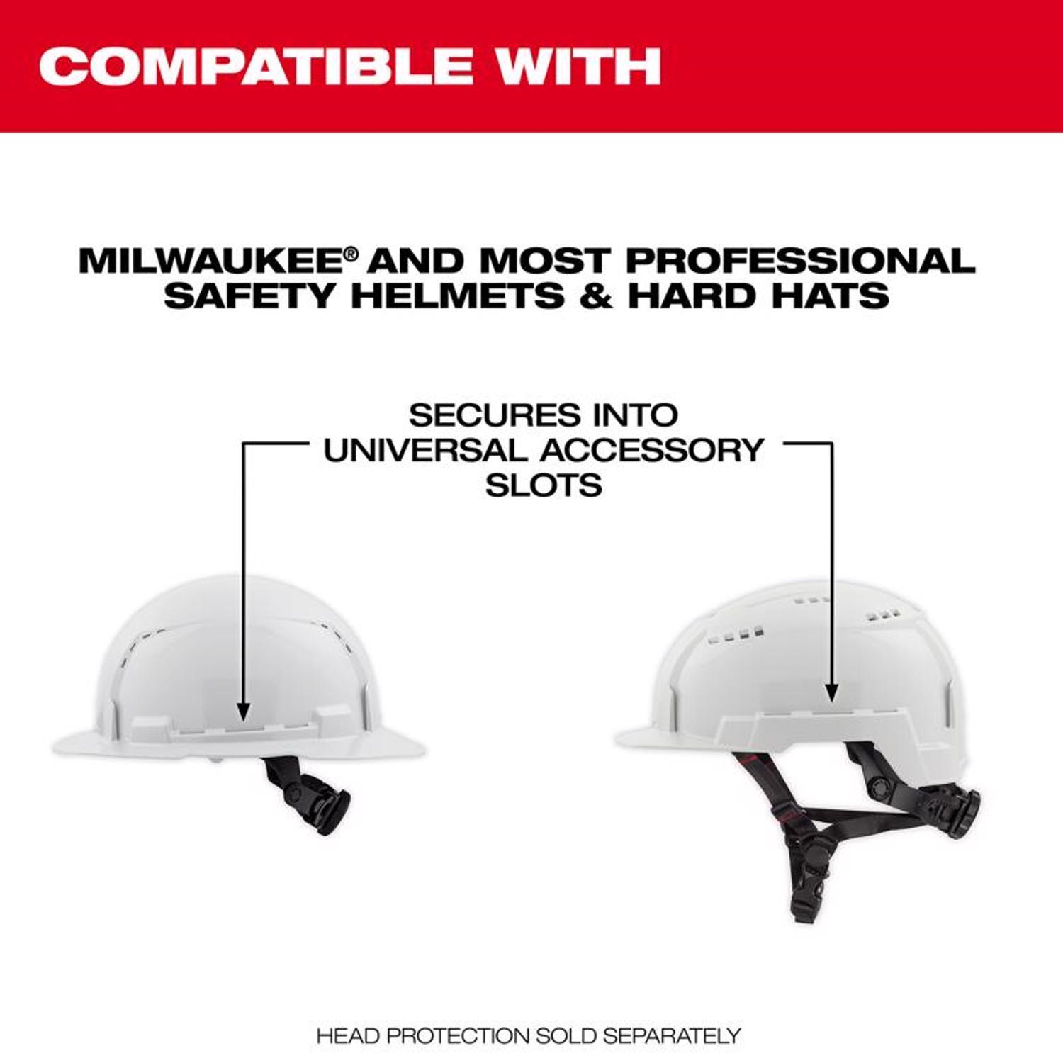Milwaukee Bolt Hard Hat Sun Shade Fluorescent Yellow Vented