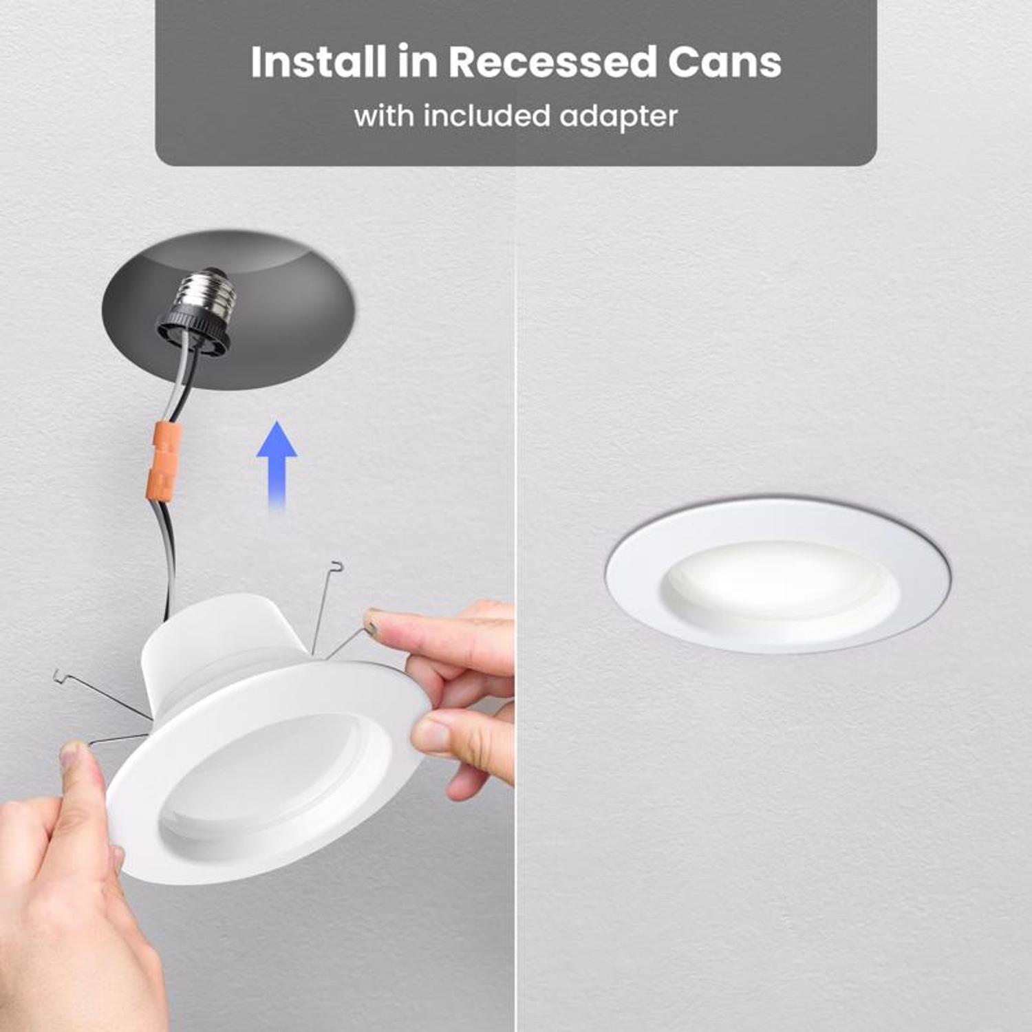 Feit White 5/6 in. W LED Recessed Downlight 75 W