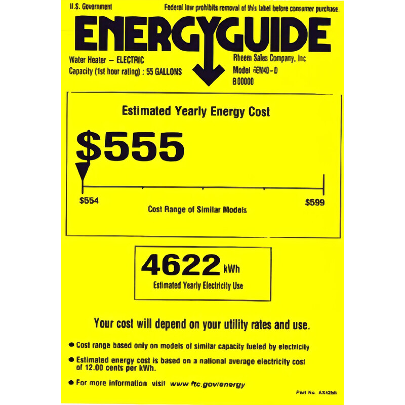 Water Heater Electric 40 Gallon 