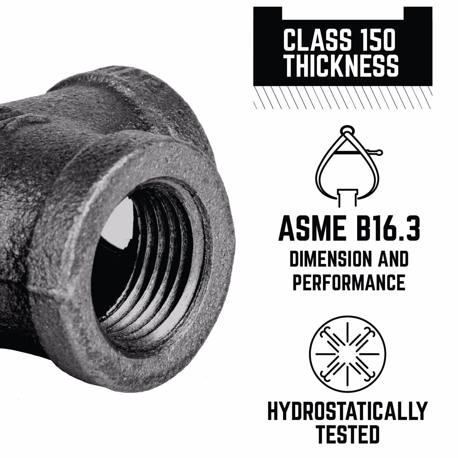 STZ Industries 3/4 in. FIP each X 3/4 in. D FIP Black Malleable Iron 45 Degree Elbow