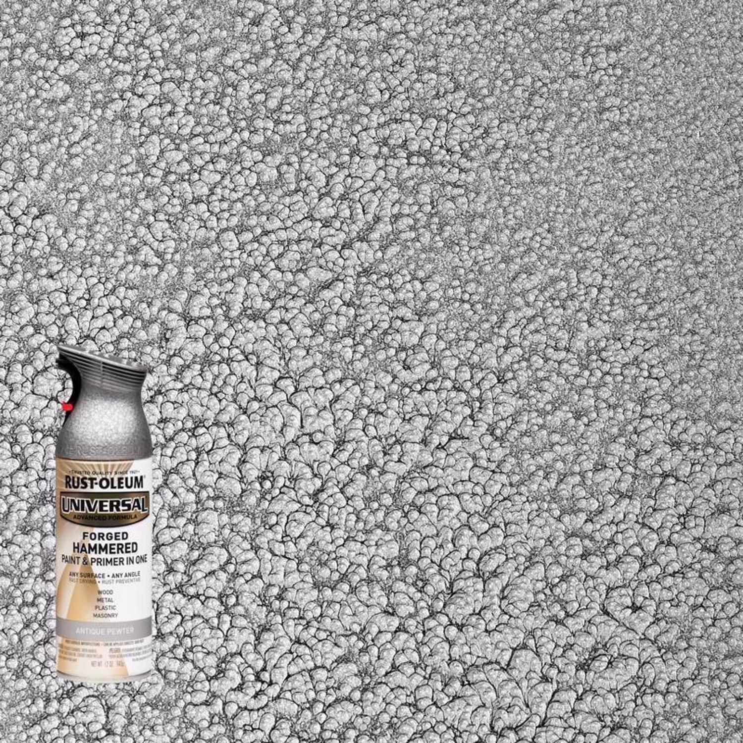Rust-Oleum Universal Hammered Antique Pewter Spray Paint 12 oz
