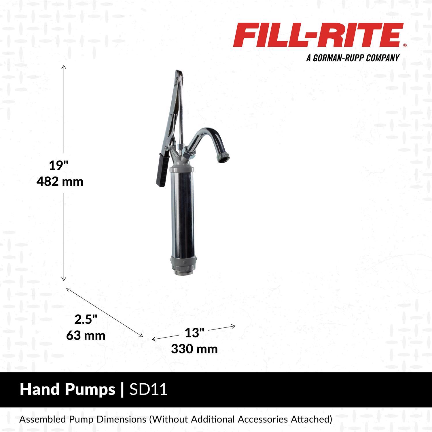 Fill-Rite Steel Lever Hand Pump 11 oz