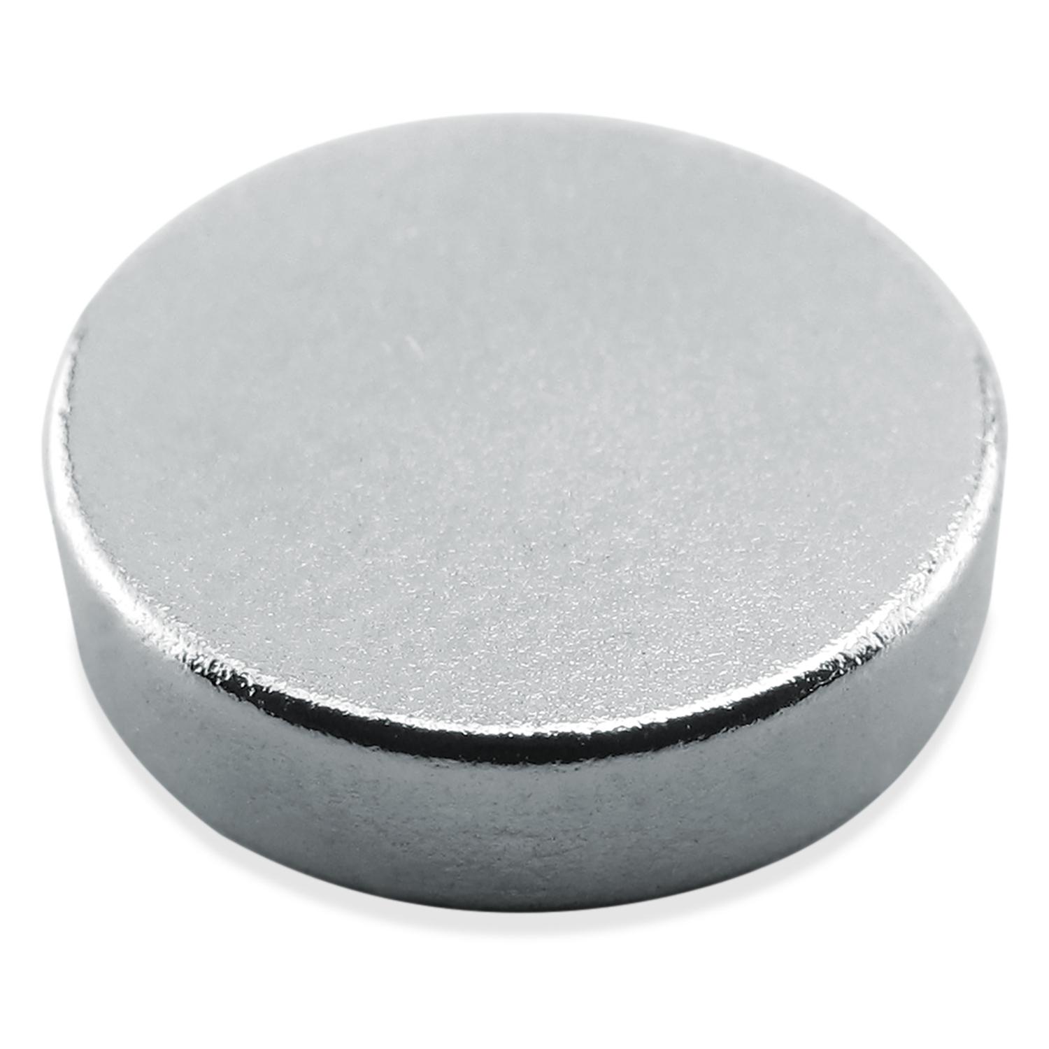 Magnet Source .118 in. L X .472 in. W Silver Super Disc Magnets 4.3 lb. pull 6 pc