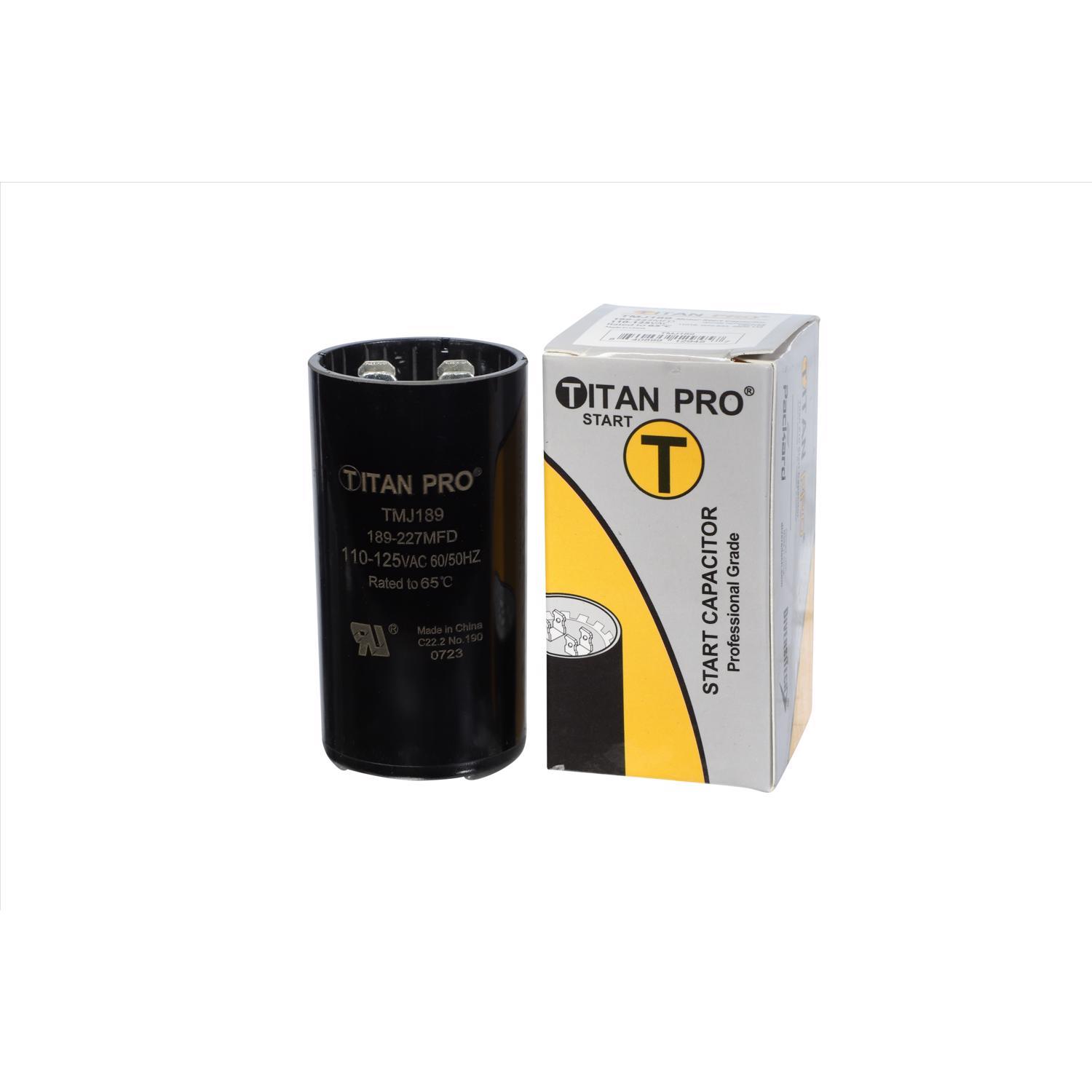 Titan Pro 189-227 MFD 125 V Round Start Capacitor