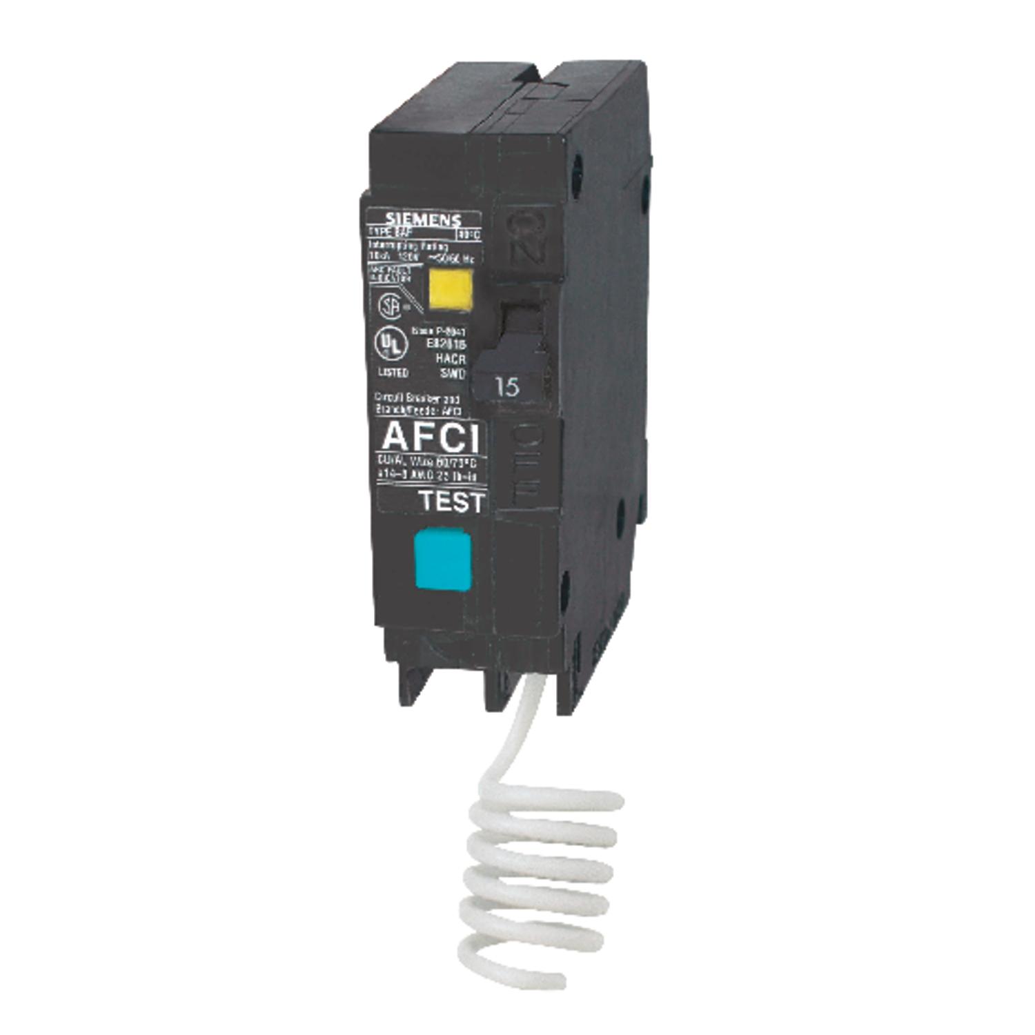 Siemens 15 amps Arc Fault/Ground Fault Single Pole Circuit Breaker