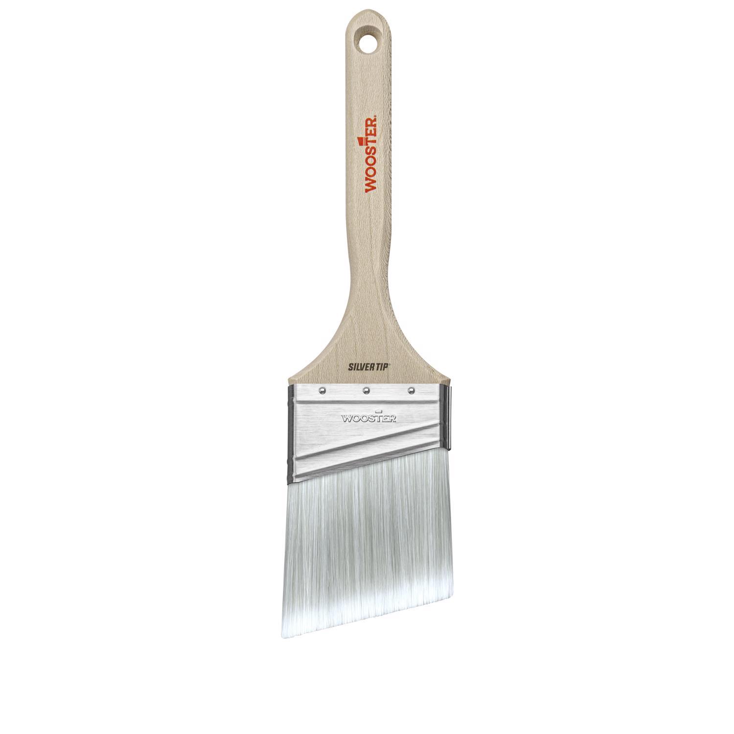 Wooster Silver Tip 3 in. Soft Angle Paint Brush