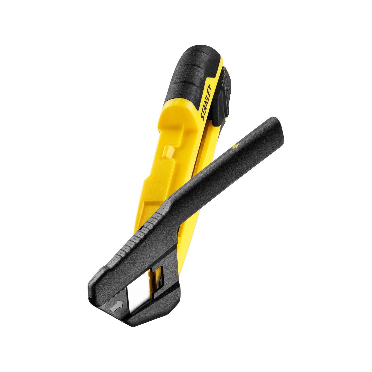 Stanley 6.10 in. Snap Knife Black/Yellow 1 pc