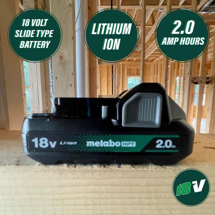 Metabo HPT 18V 2 Ah Lithium-Ion Cordless Tool Battery