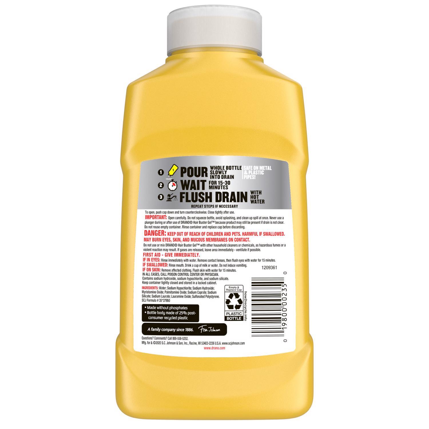 Drano Commercial Gel Hair Clog Remover 16 oz
