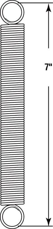 Prime-Line 7 in. L X 1 in. D Extension Spring 1 pk
