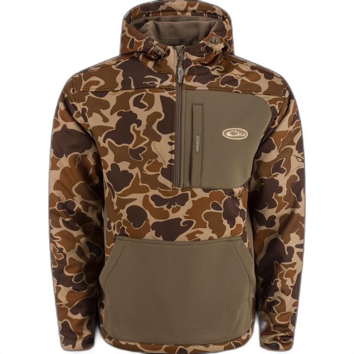 Drake MST Endurance Hoodie With Kangaroo Pouch Old School Camo XL
