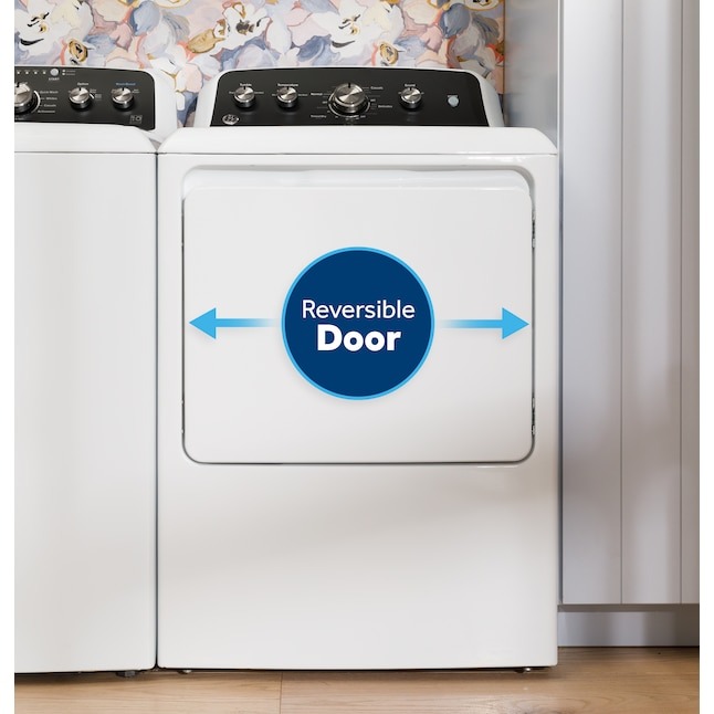 GE 7.2-cu ft Vented Electric Dryer, White