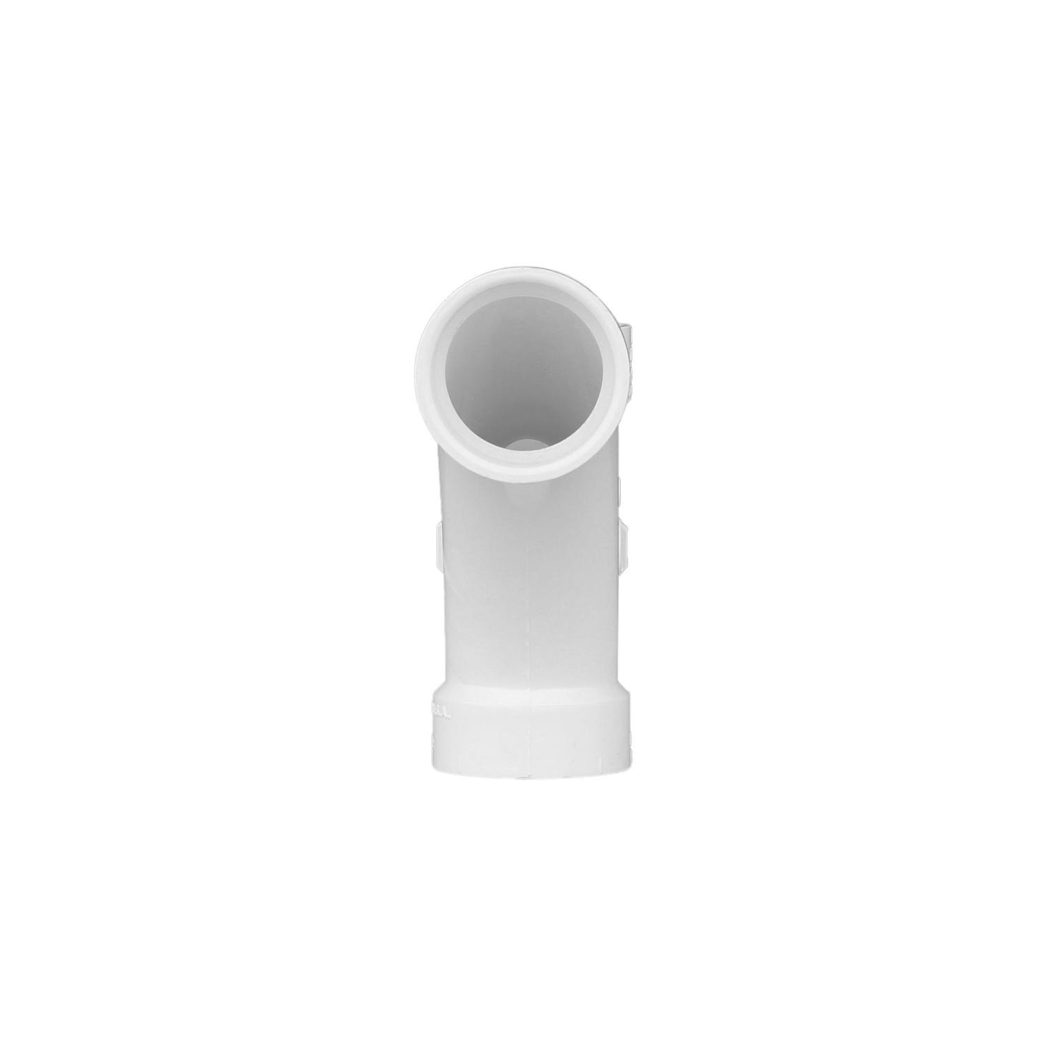 Charlotte Pipe Schedule 40 1-1/2 in. Hub X 1-1/2 in. D Hub PVC Long Turn Wye 1 pk