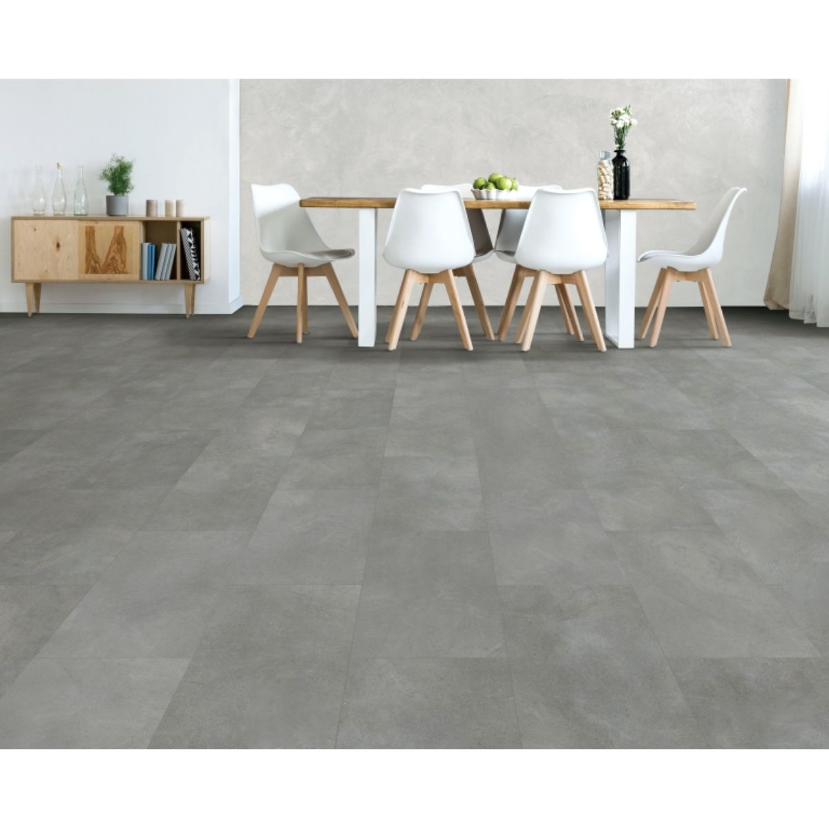 Emser Vinyl Tile Emcore LVP Leeds Grey Matte 12x24
