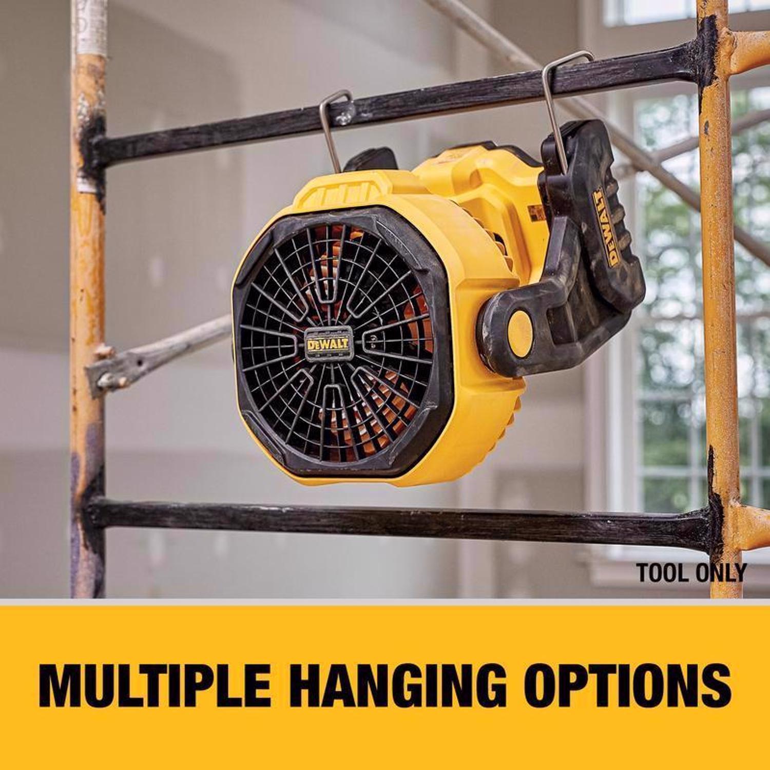 DeWalt 20V MAX 11 in. H X 11 in. D Variable speed Jobsite Fan