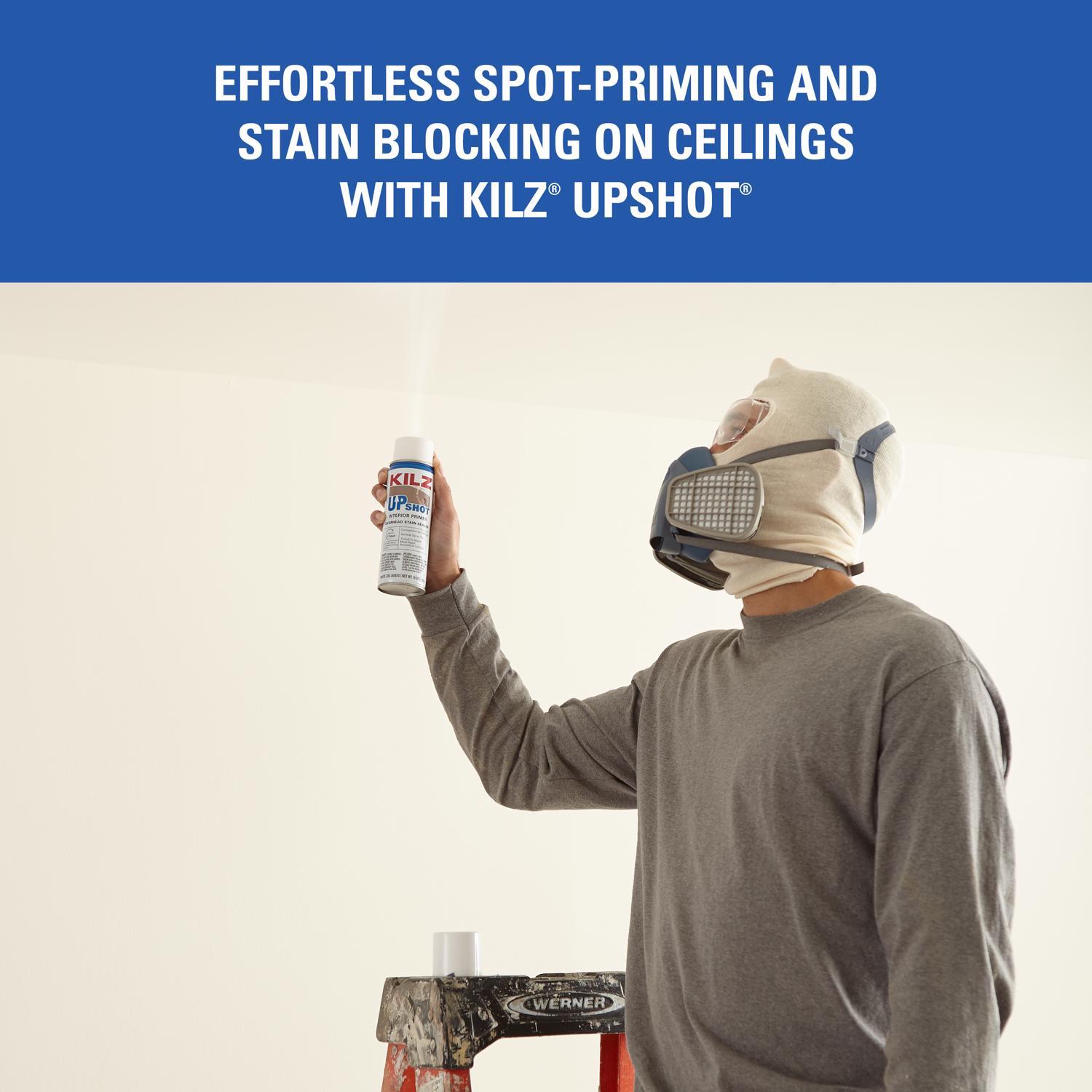 KILZ Up Shot White Flat Oil-Based Aerosol Primer/Sealer 10 oz