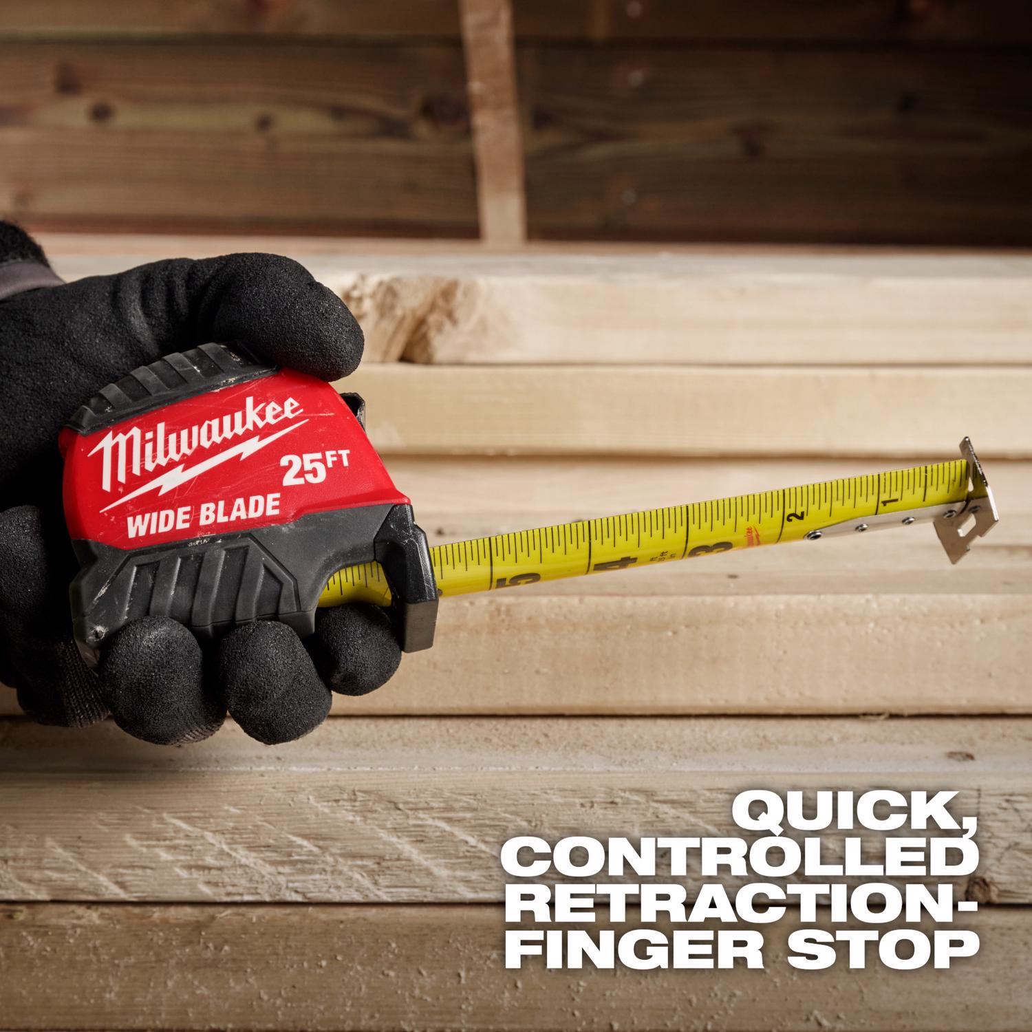 Milwaukee 30 ft. L X 1-1/8 in. W Compact Wide Blade Tape Measure 1 pk