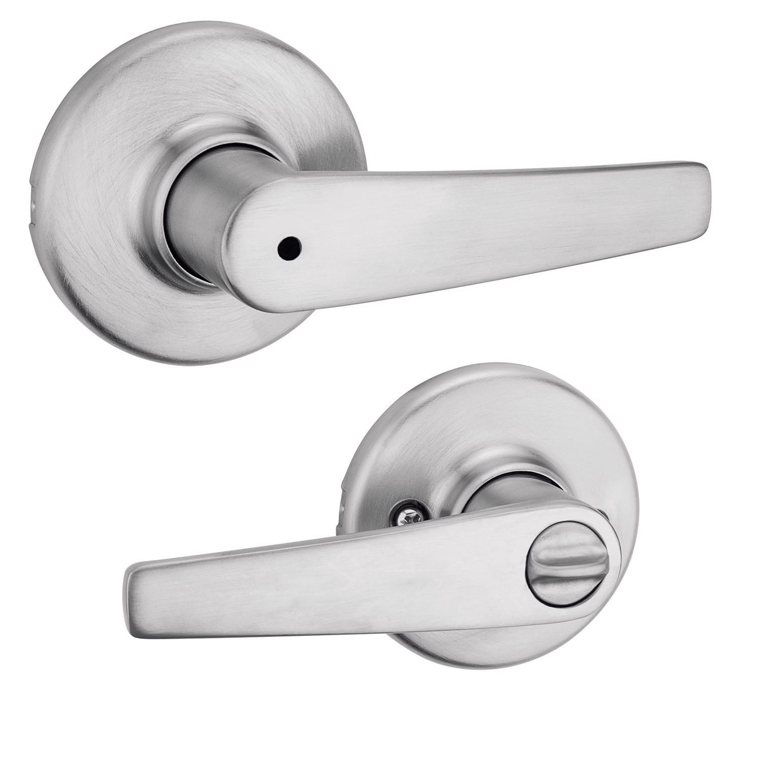 Kwikset Delta Satin Chrome Privacy Lever