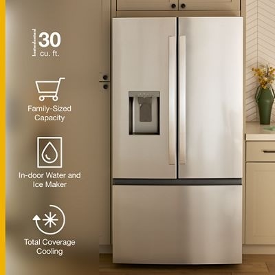 Whirlpool 36-in. French Door Refrigerator with In-Door Water and Ice Maker - 30 cu. ft.