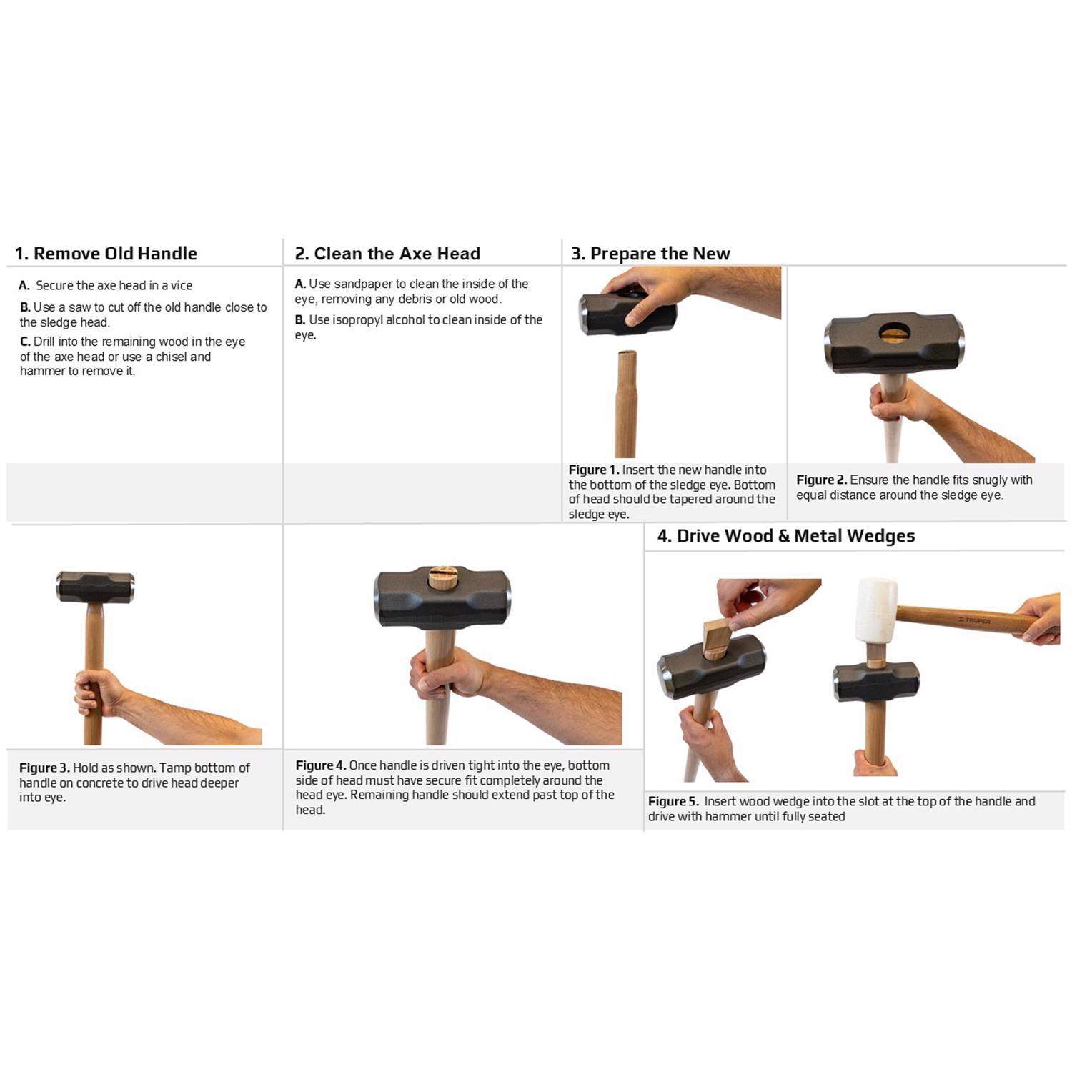 Truper 36 in. Wood Sledge Replacement Handle Brown 1 pc