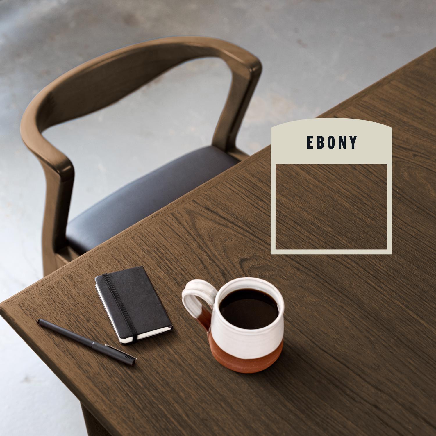 Varathane Premium Semi-Transparent Ebony Oil-Based Urethane Modified Alkyd Fast Dry Wood Stain 1 qt