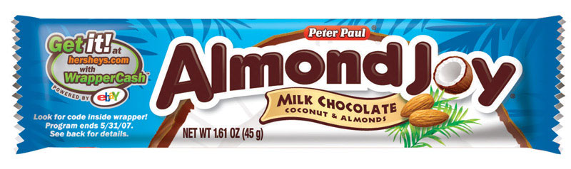 Almond Joy Coconut and Almond Chocolate Candy Bar 1.61 oz