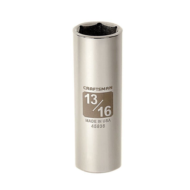 Craftsman 13/16 in. X 1/2 in. drive SAE 6 Point Deep Socket 1 pc