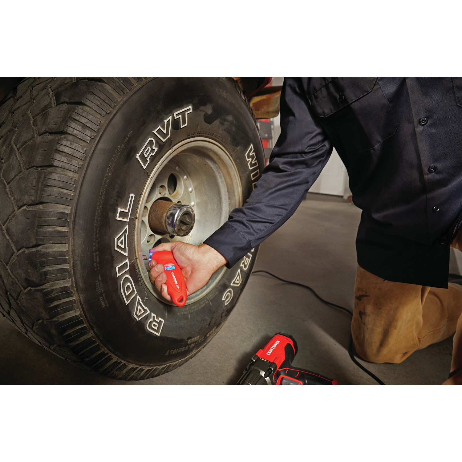 Craftsman 100 psi digital tire pressure gauge sale