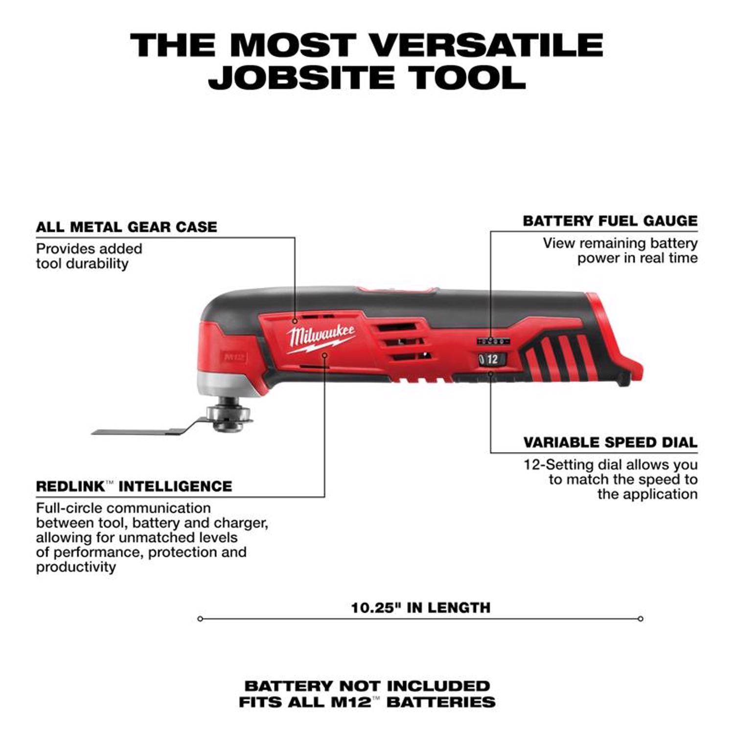 Milwaukee M12 Cordless Oscillating Multi-Tool Tool Only