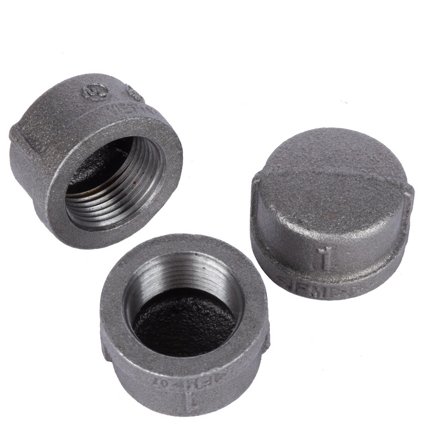 STZ Industries 3/8 in. FIP each Black Malleable Iron Cap