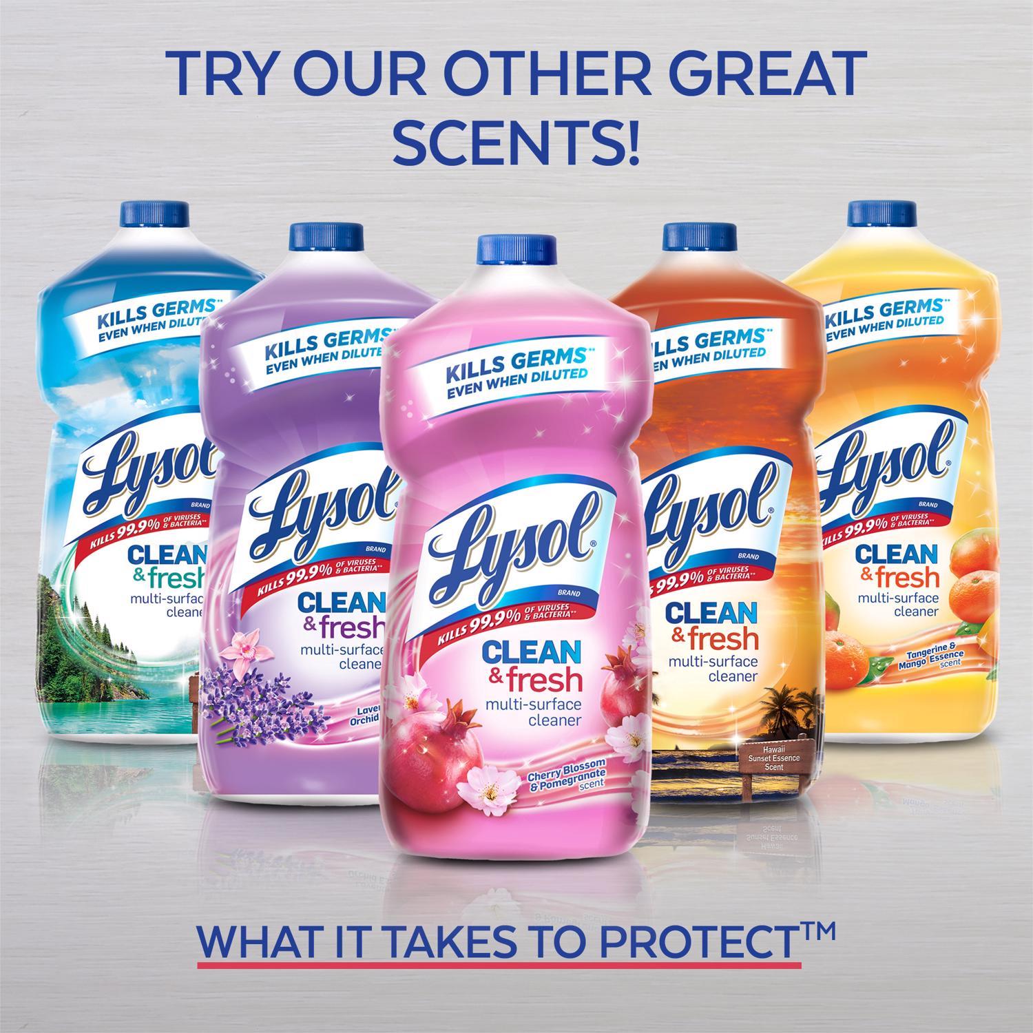 Lysol Clean & Fresh Lemon Scent Multi-Purpose Cleaner Liquid 144 oz