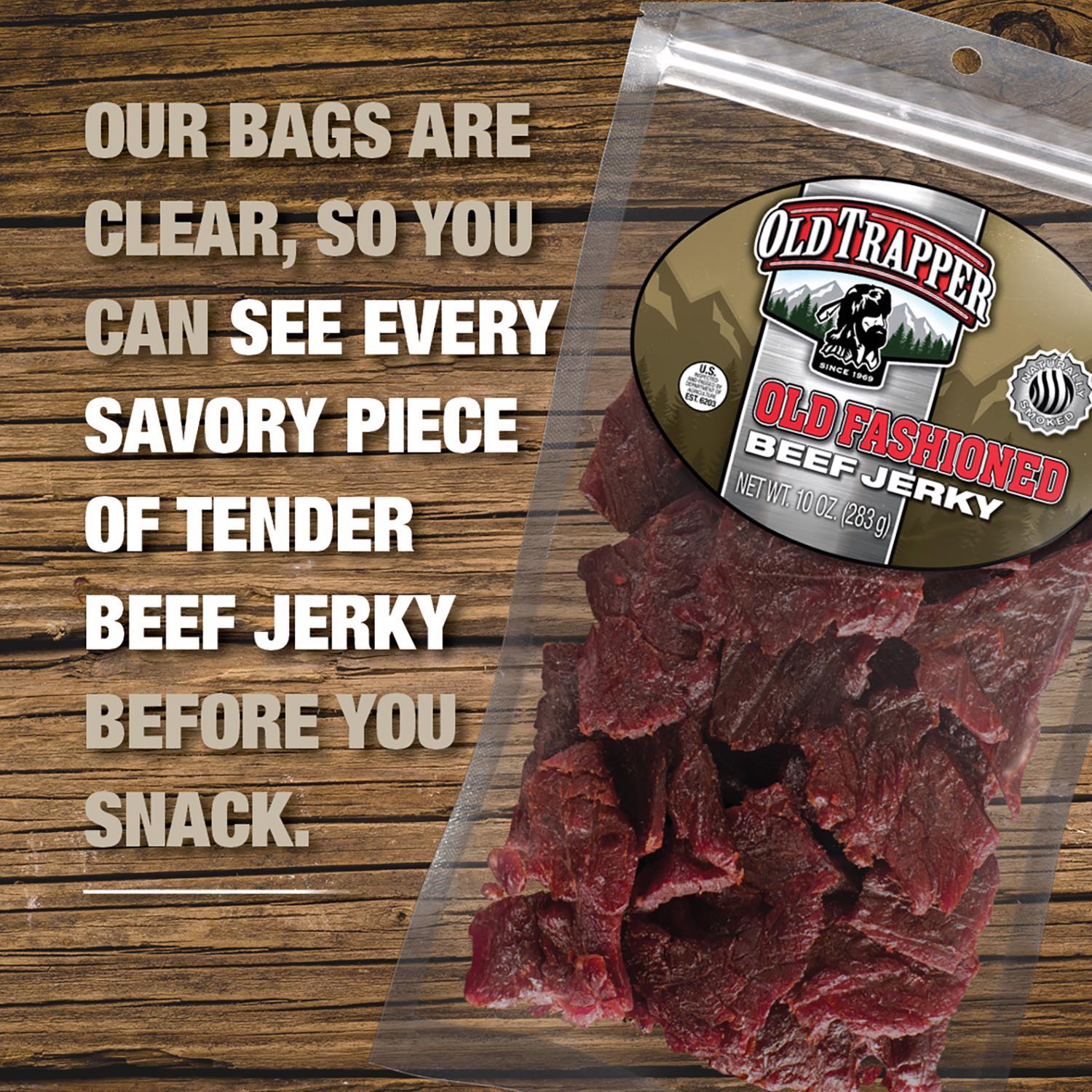 Old Trapper Old Fashioned Beef Jerky 10 oz Bagged