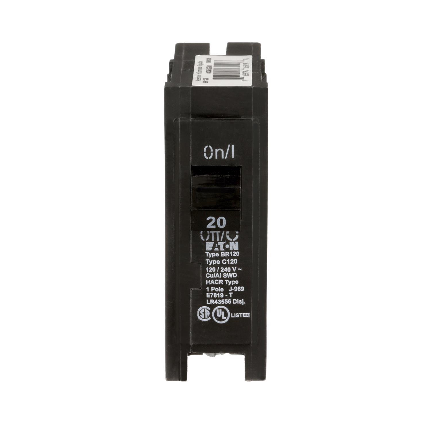 Eaton Cutler-Hammer 20 amps Plug In Single Pole Circuit Breaker