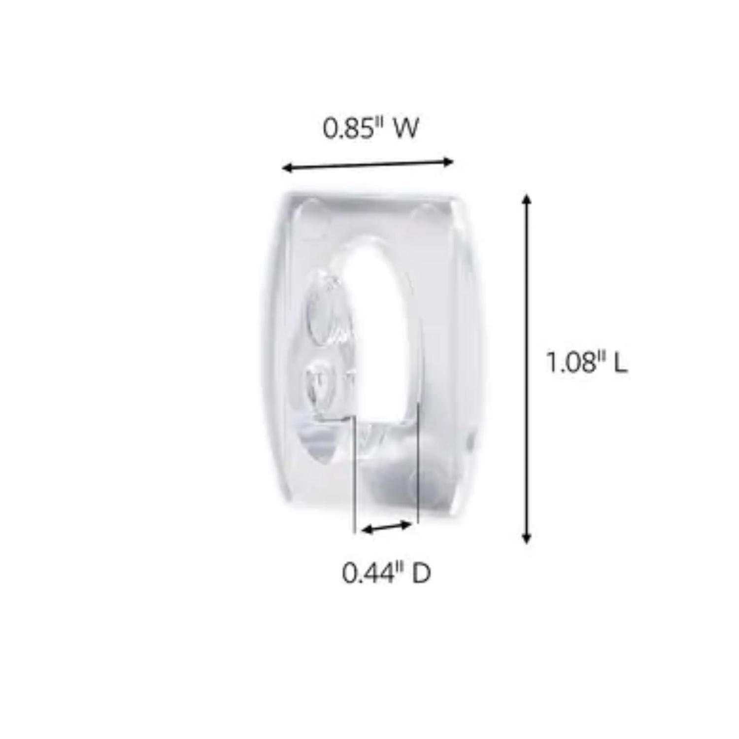 3M Command Mini Plastic Hook 1.08 in. L 1 pk