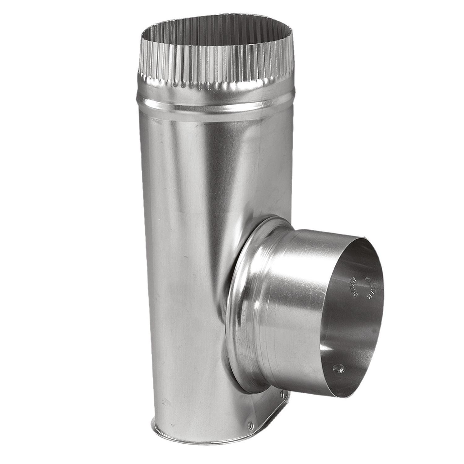 Ace 5 in. L X 4 in. D Black/Silver Aluminum Offset Dryer Connector