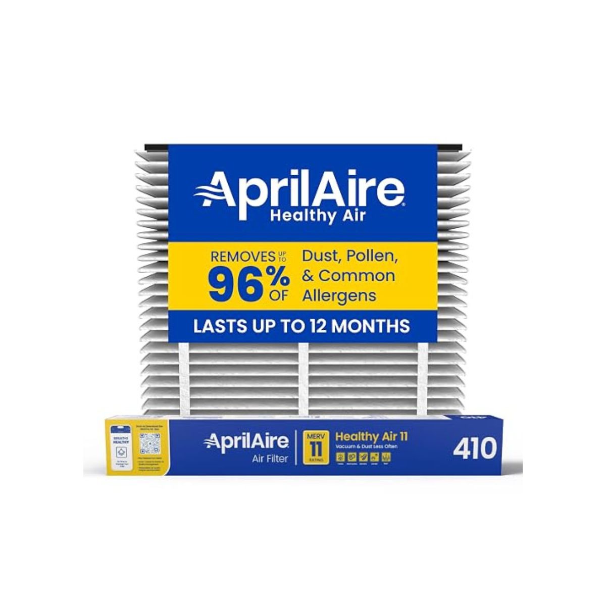 AprilAire 16 in. W X 25 in. H X 4 in. Synthetic Fiber 11 MERV Pleated Air Cleaner Cabinet Air Filter