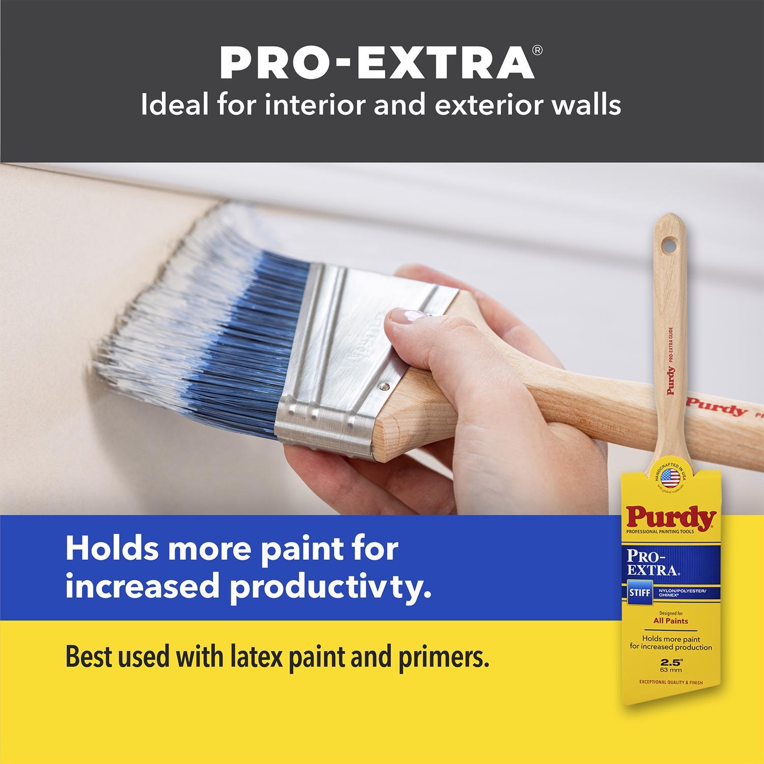Purdy Pro-Extra Glide 2-1/2 in. Stiff Angle Trim Paint Brush