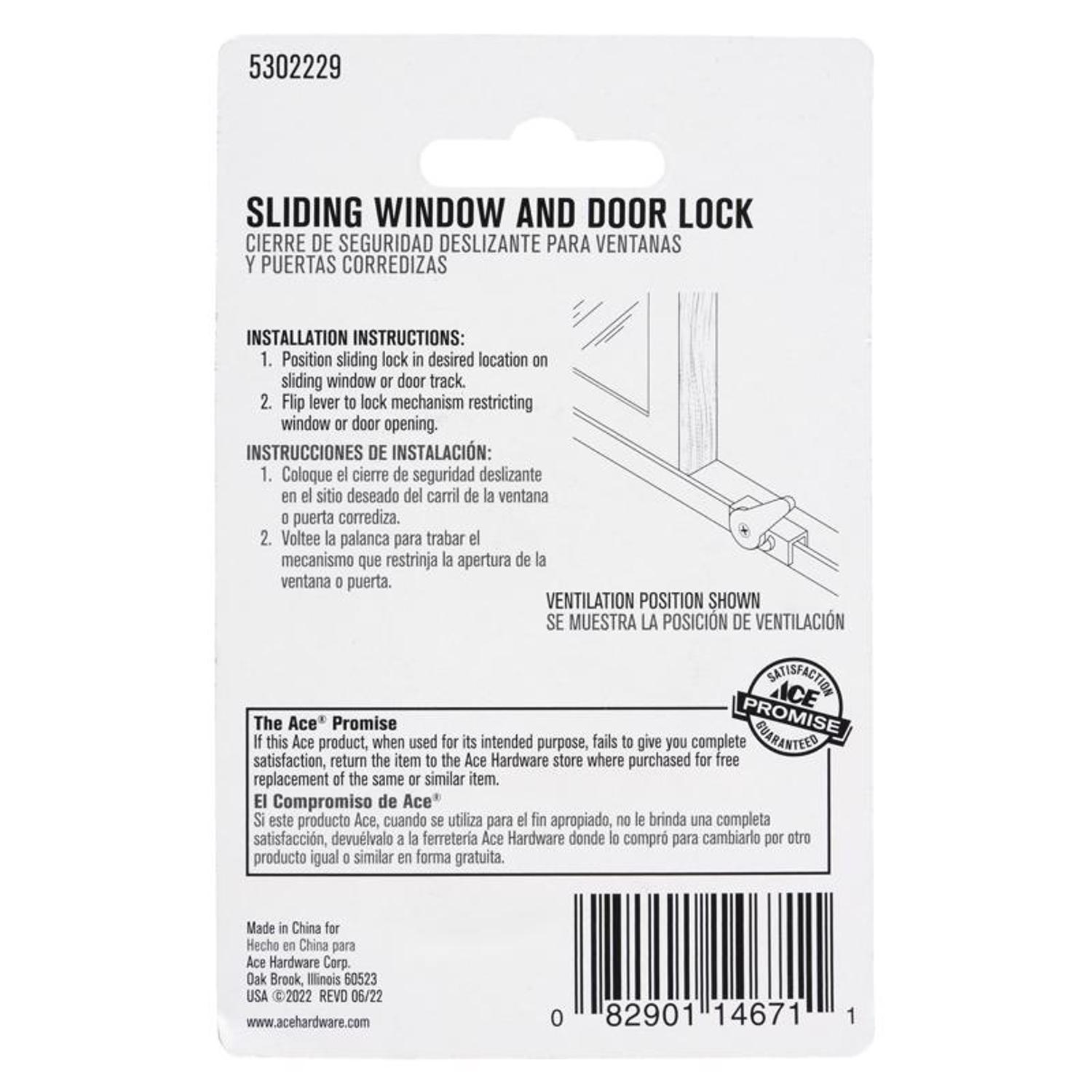 Ace Aluminum Indoor Sliding Door Lock