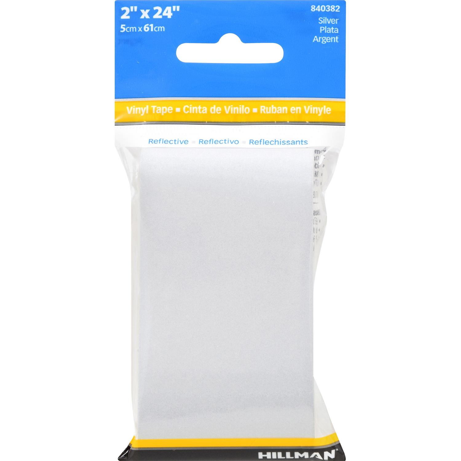 HILLMAN 2 in. W X 24 in. L Silver Reflective Safety Tape 1 pk Stine Home + Yard The Family