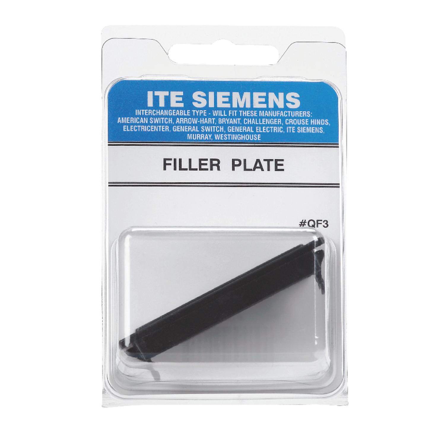 Connecticut Electric ITE Siemens 0 amps N/A V 1 space 0 circuits Surface Mount Filler Plate