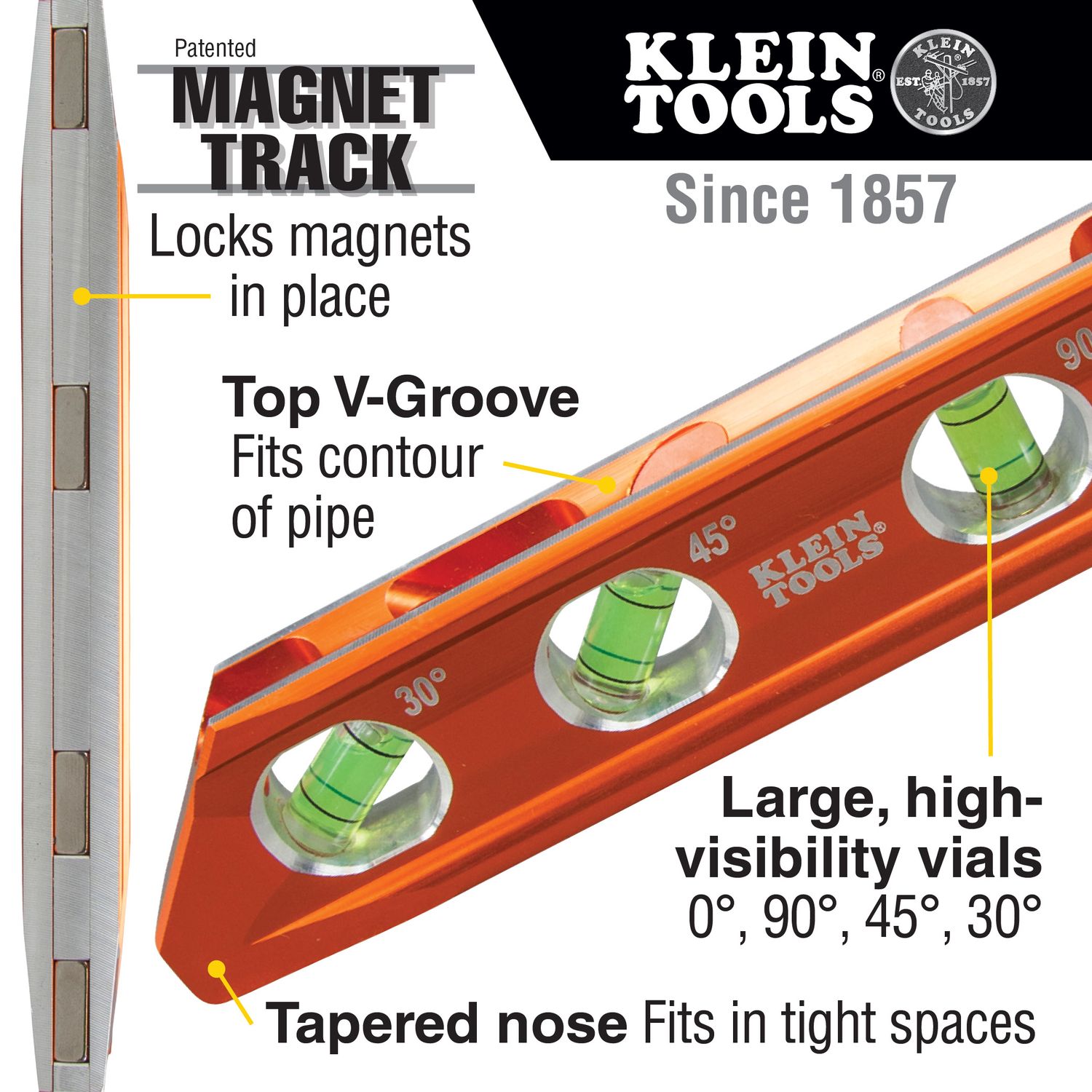 Klein ACCU-BEND Level, 4 Vial