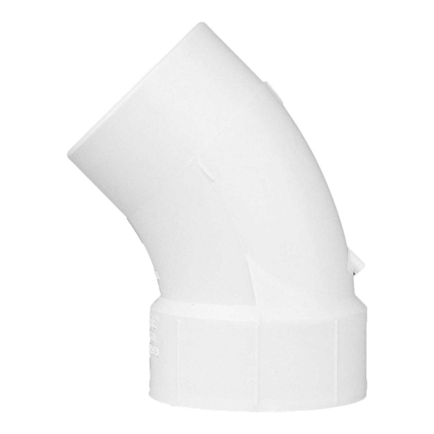 Charlotte Pipe Schedule 40 3 in. Hub X 3 in. D Spigot PVC Street Elbow 1 pk