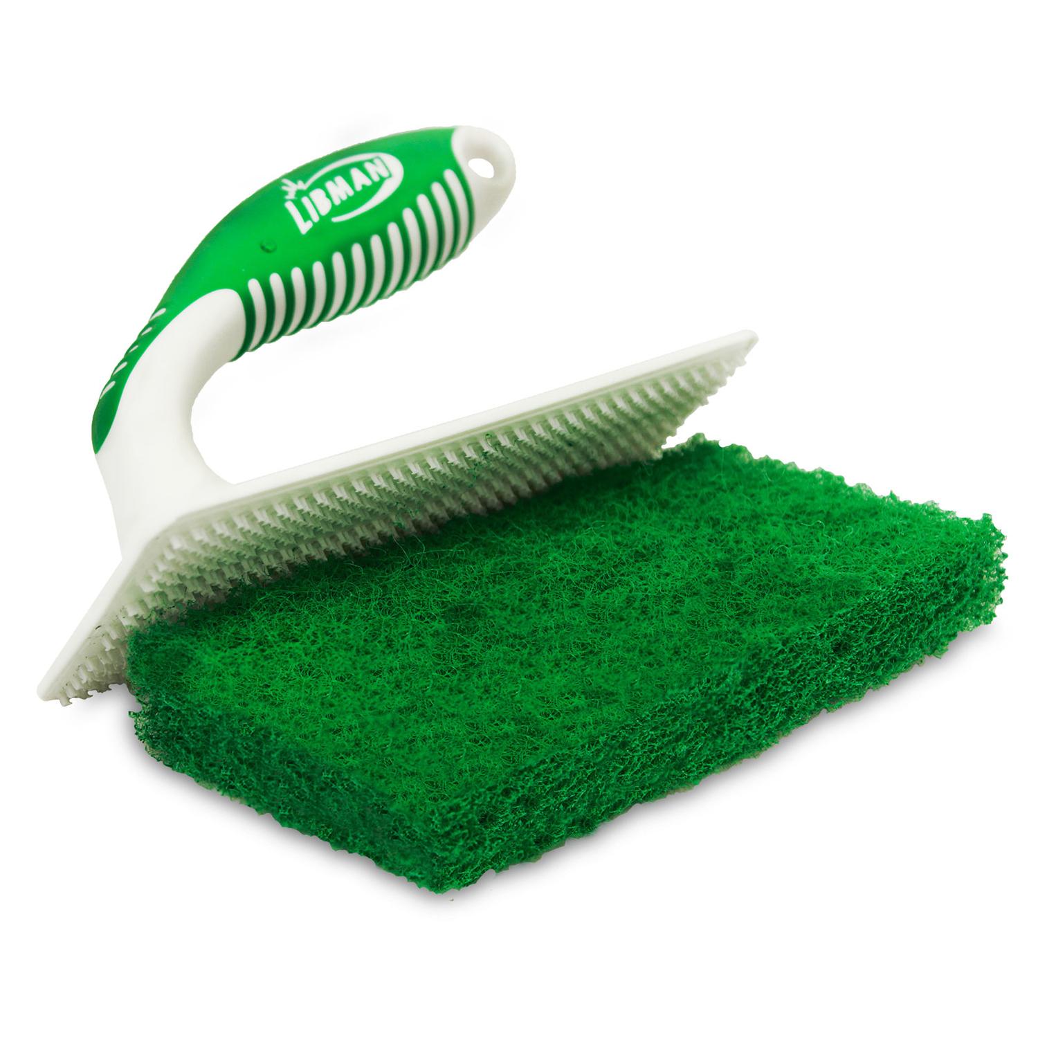 Libman 5.75 in. W 5 in. Plastic/Rubber Handle Tub & Tile Scrubber