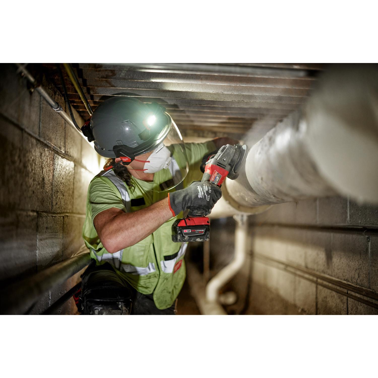 Milwaukee Bolt Anti-Fog PPE Face Shield Clear Lens Black Frame 1 pk