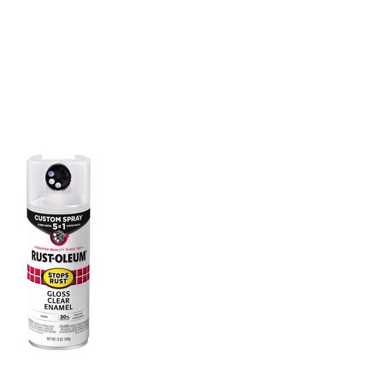 Rust-Oleum Stops Rust Custom Spray 5-in-1 Gloss Clear Spray Paint 12 oz