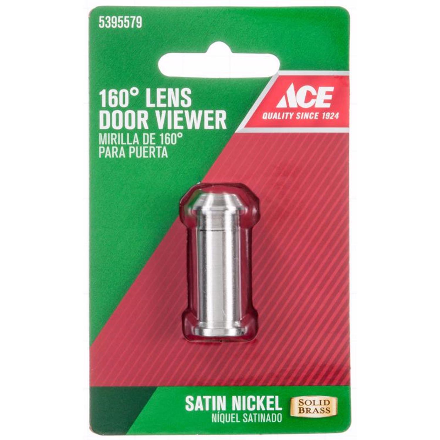 Ace 0.46 in. D 160 deg Satin Brass Door Viewer