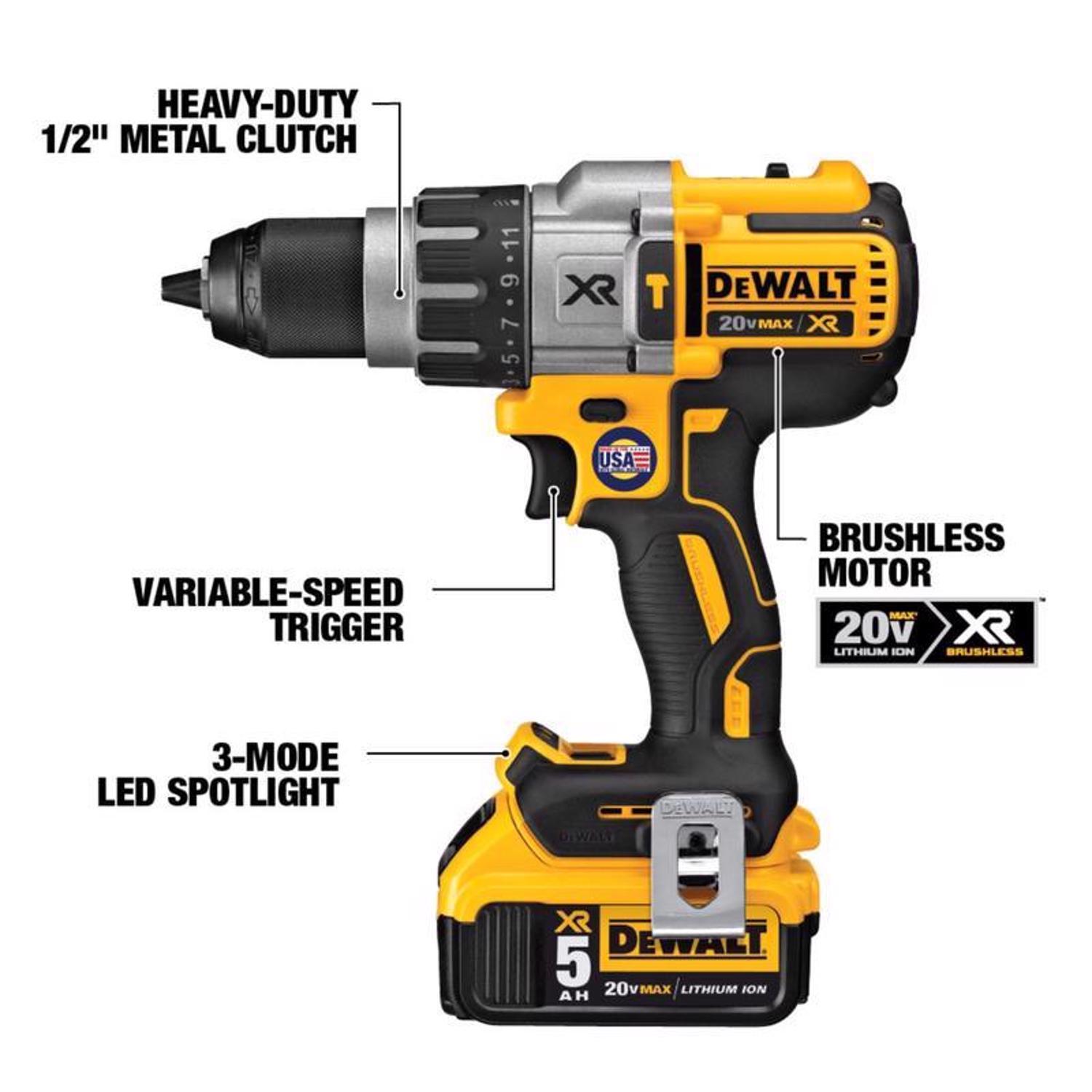 DeWalt 20V MAX Cordless Brushless 5 Tool Combo Kit