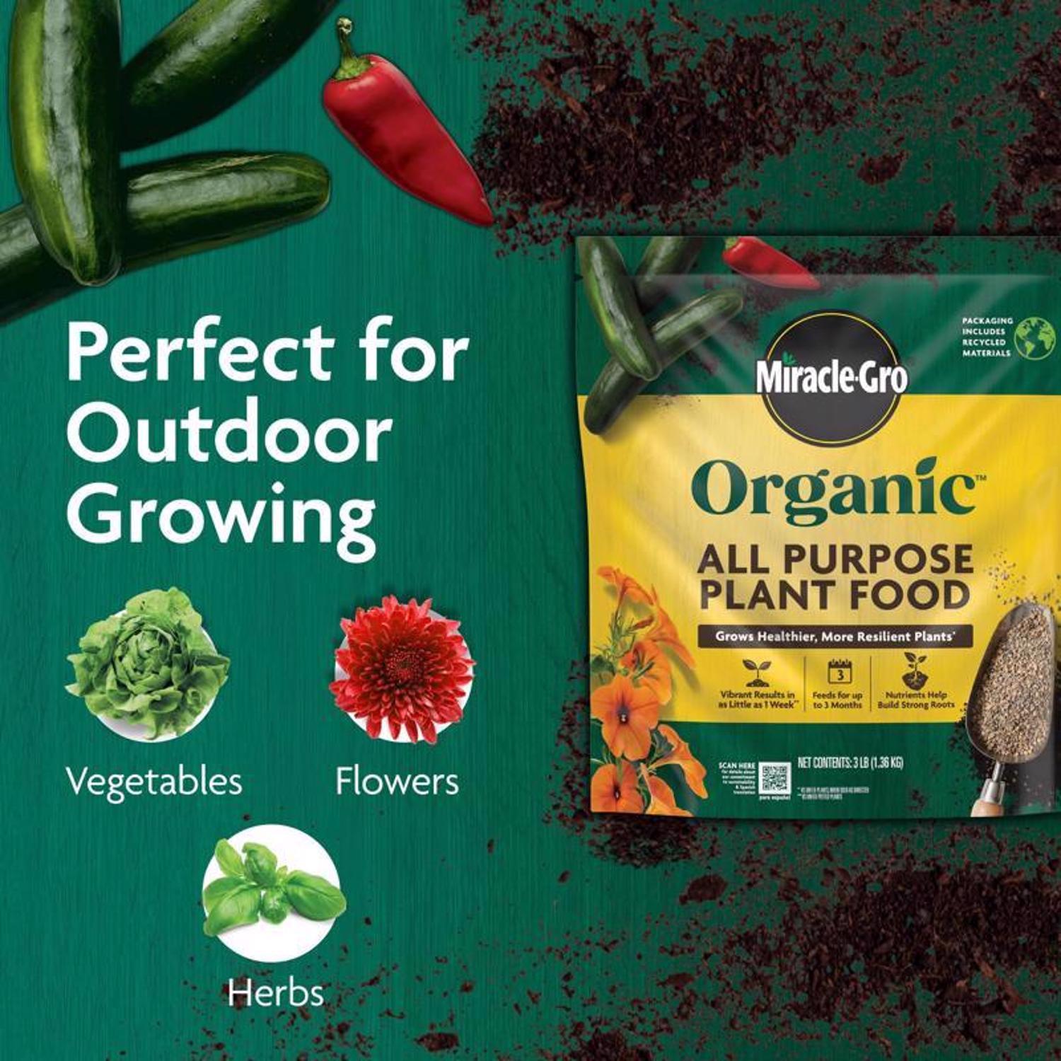 Miracle-Gro Organic Granules Plant Food 3 lb