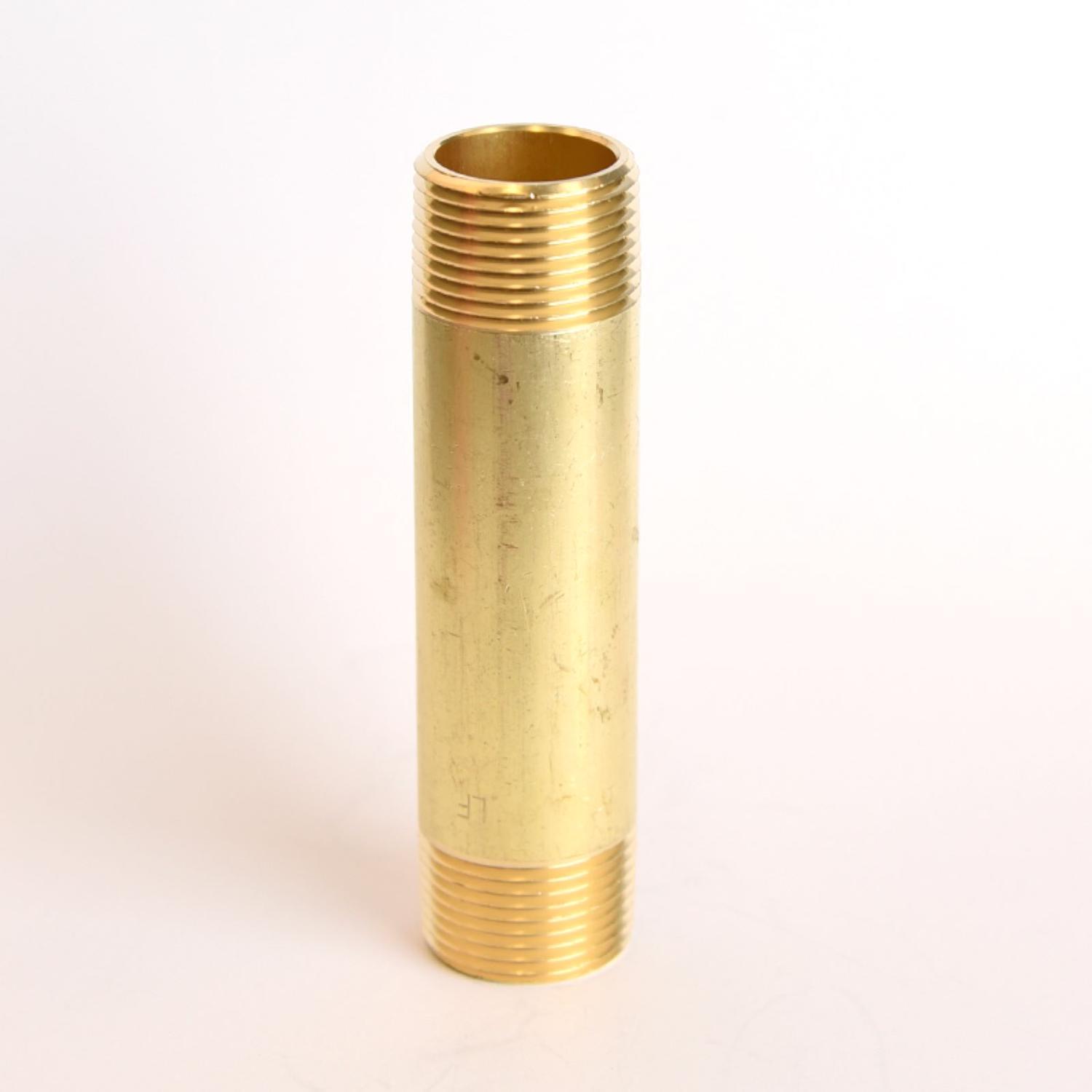 ATC 3/4 in. MPT 3/4 in. D MPT Yellow Brass Nipple 4 in. L